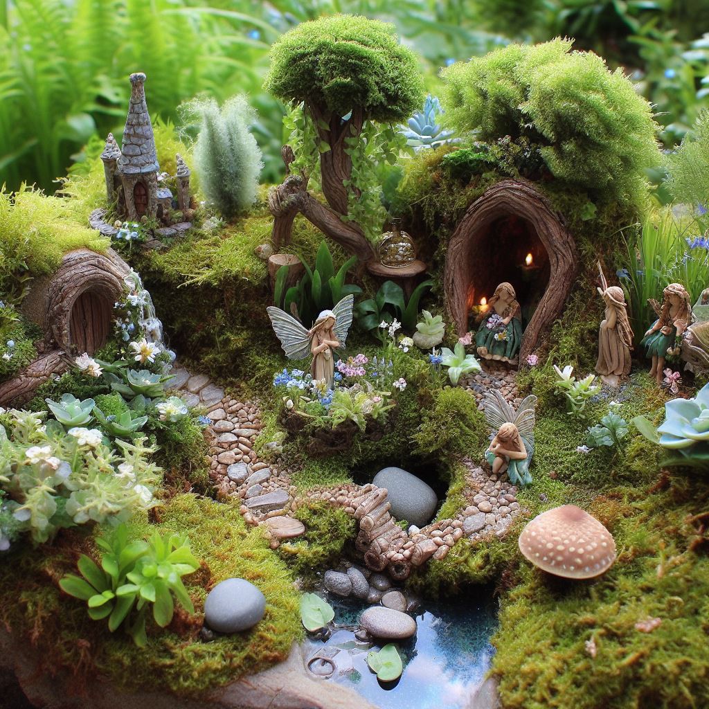 Transforming a planter into a magical realm: Steps to Creating Miniature Landscapes 